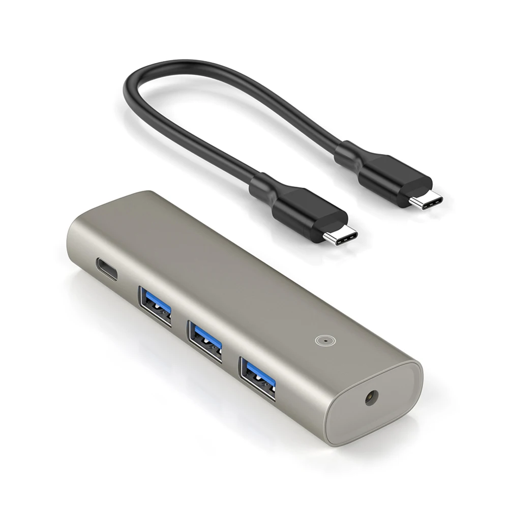 

Multi Port 4in1 USB C HUB Type-C Splitter Adapter To HDMI USB 3.2 Gen2 10Gbps Ultra-high-speed Data Transmission Desktop Adapter