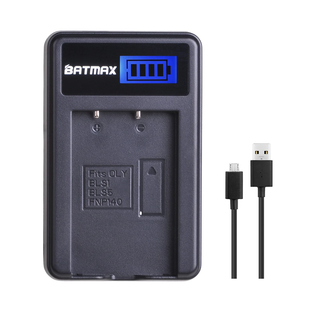 Батарея ЖК-дисплей Дисплей USB Зарядное устройство для цифровой камеры OLYMPUS BLS 1 BLS1 BLS-1 Батарея E-PL1 E400 E410 E420 E450 E620 E-P1E-P2
