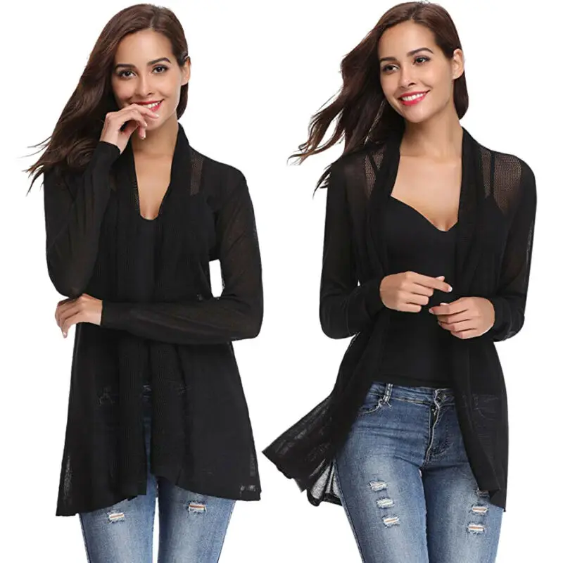 Новая женская Повседневная тонкая куртка без воротника с открытым стежком