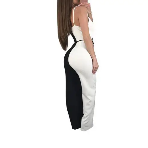 Женский Облегающий комбинезон 2020 Летний Пляжный с оборками Клубная одежда