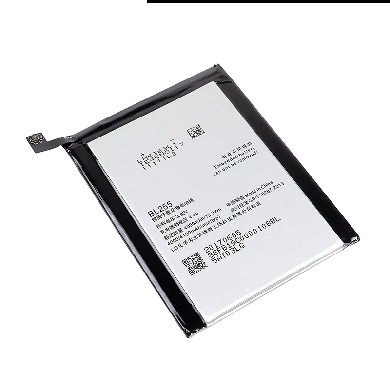 2019 оригинальный аккумулятор antirr BL255 для Lenovo ZUK Z1 4000 мАч резервная батарея |