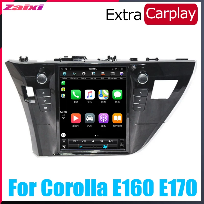 ZaiXi 10 4 дюймовый большой экран Tesla вертикальный Android автомобильный ПК GPS навигатор