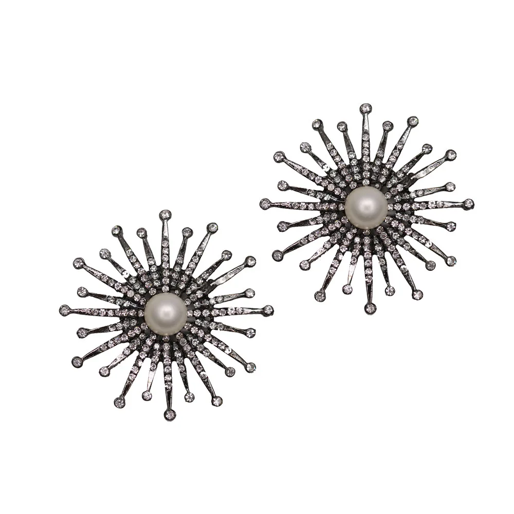 Хорошее качество 57 мм металлические стразы кнопка с свитер украшение пальто