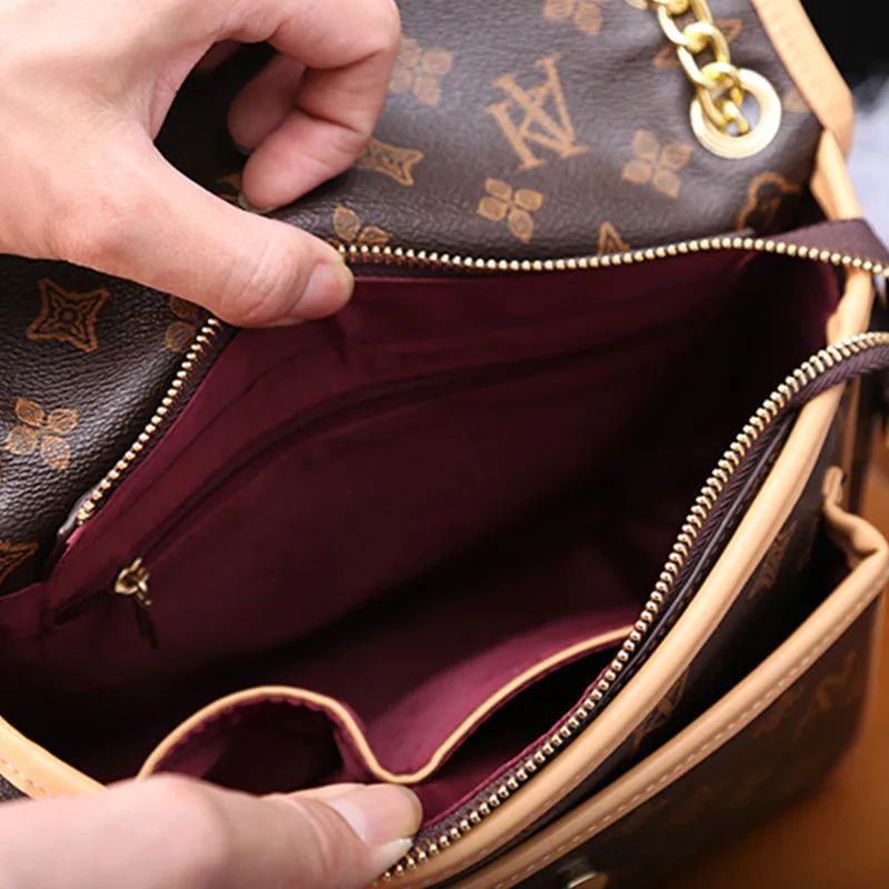 

Genuine Leather Handbags 2021 New Fashion Chain Shoulder Bag Versatile Portable Messenger Bag Top Quality Luxury Brand Sac Luxe