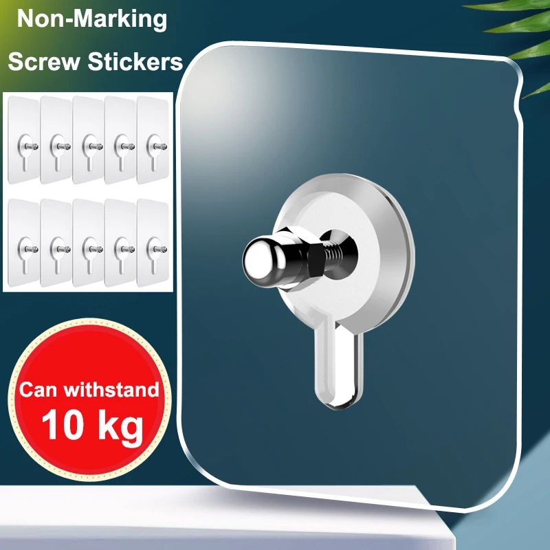 10 шт. перфорация винт наклейки картина на стену не оставляющая следов крюк