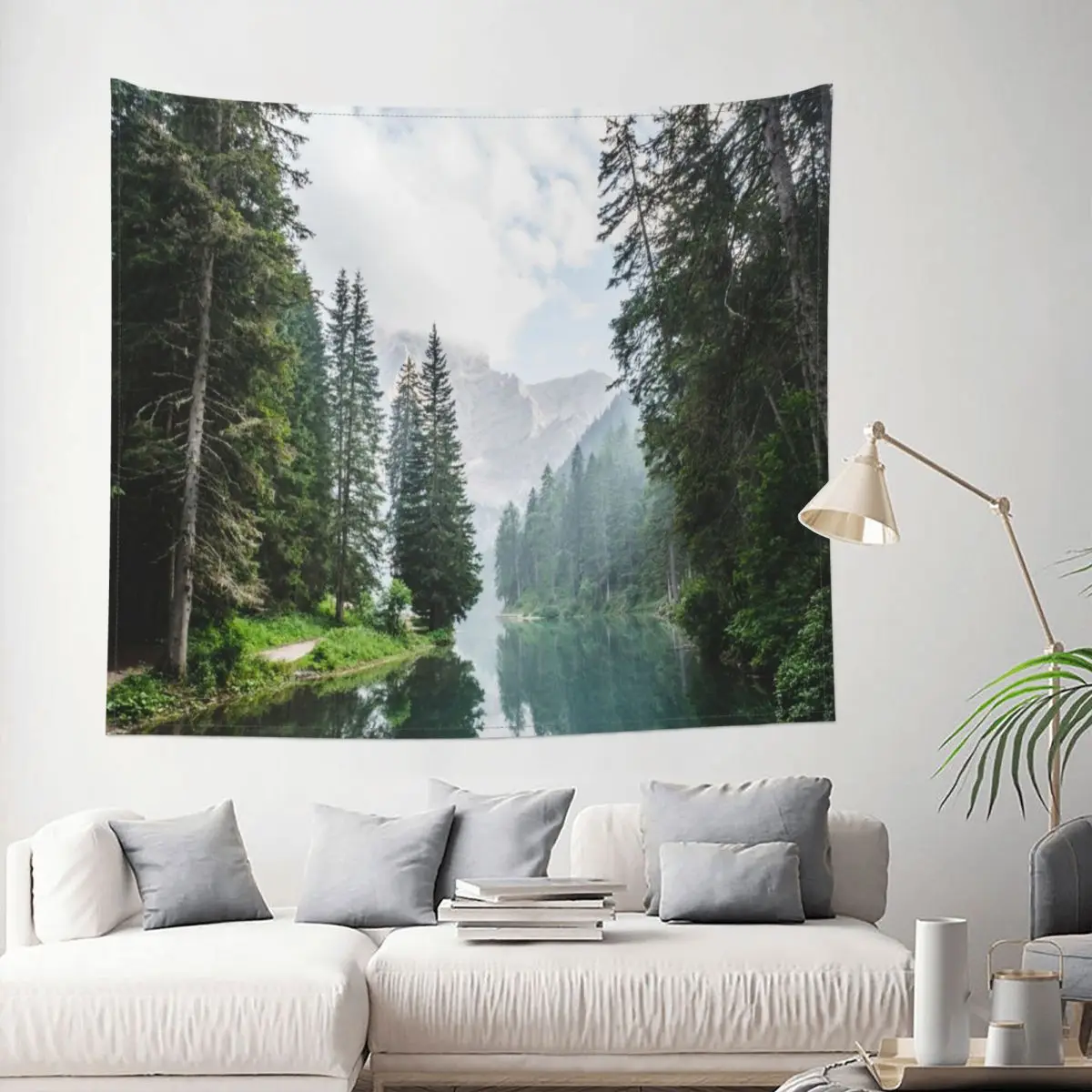

Tapestry Live The Adventure Forest Nature Landscape Decor Wall Room Home Decoration Hanging Living room Kawaii Aesthetic Gift