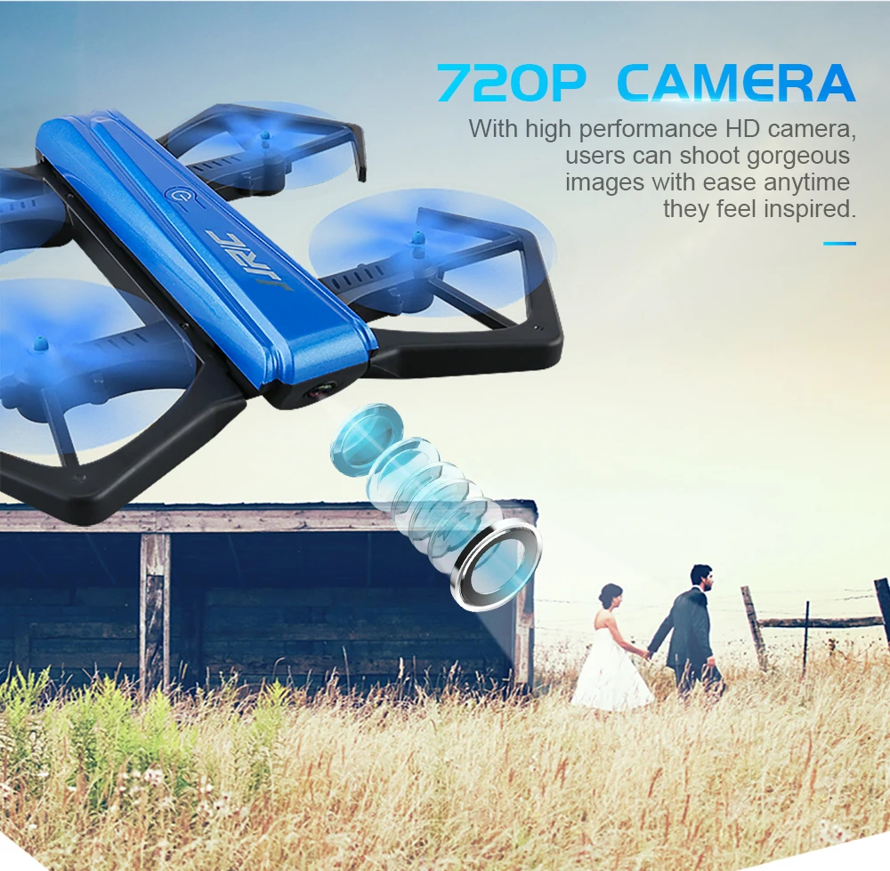 JJRC H43WH H43 складной Дрон 6 оси мини Дрон WI-FI FPV HD Камера Квадрокоптер с дистанционным управлением с удержания высоты G-sensor радиоуправляемого вертолета vs H37