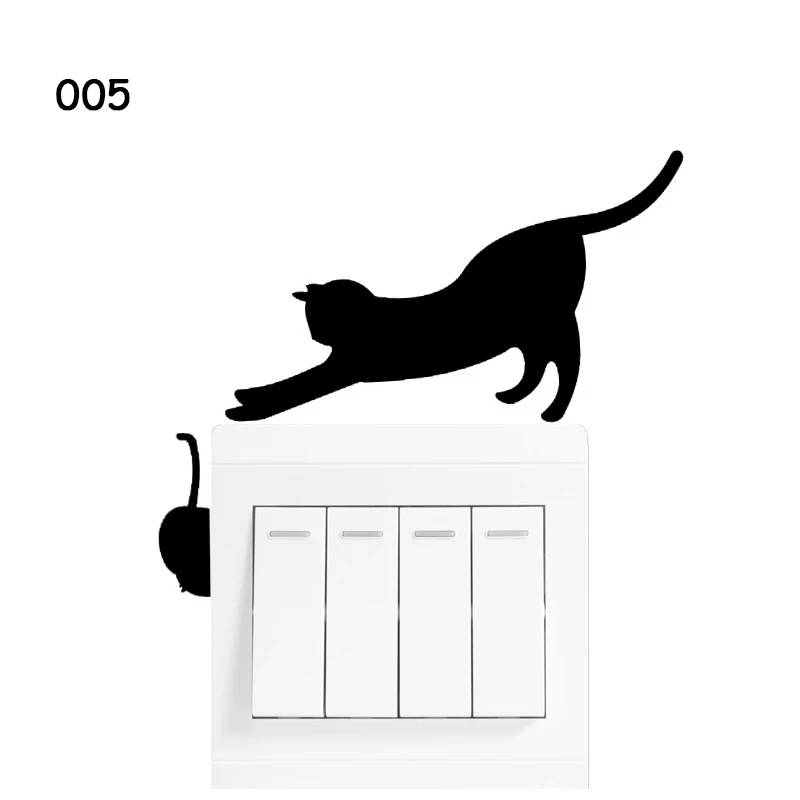 Наклейка на выключатель света для детской комнаты украшение стен сделай сам