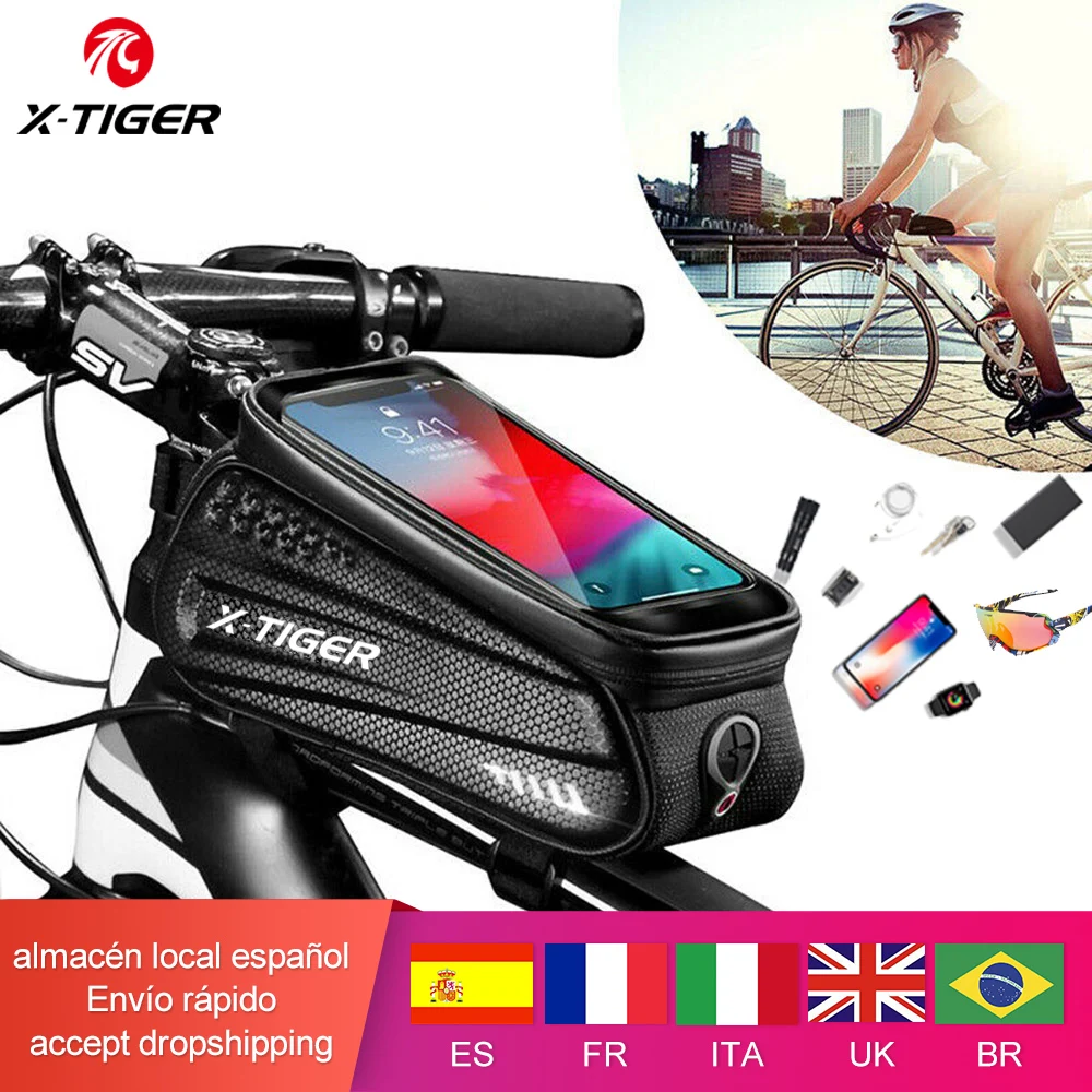 X TIGER велосипедная сумка непромокаемая переднюю верхнюю раму MTB