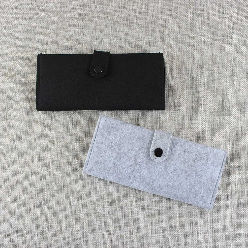 Мужской тонкий бумажник фетровый кошелек длинный мужской клатч для монет с