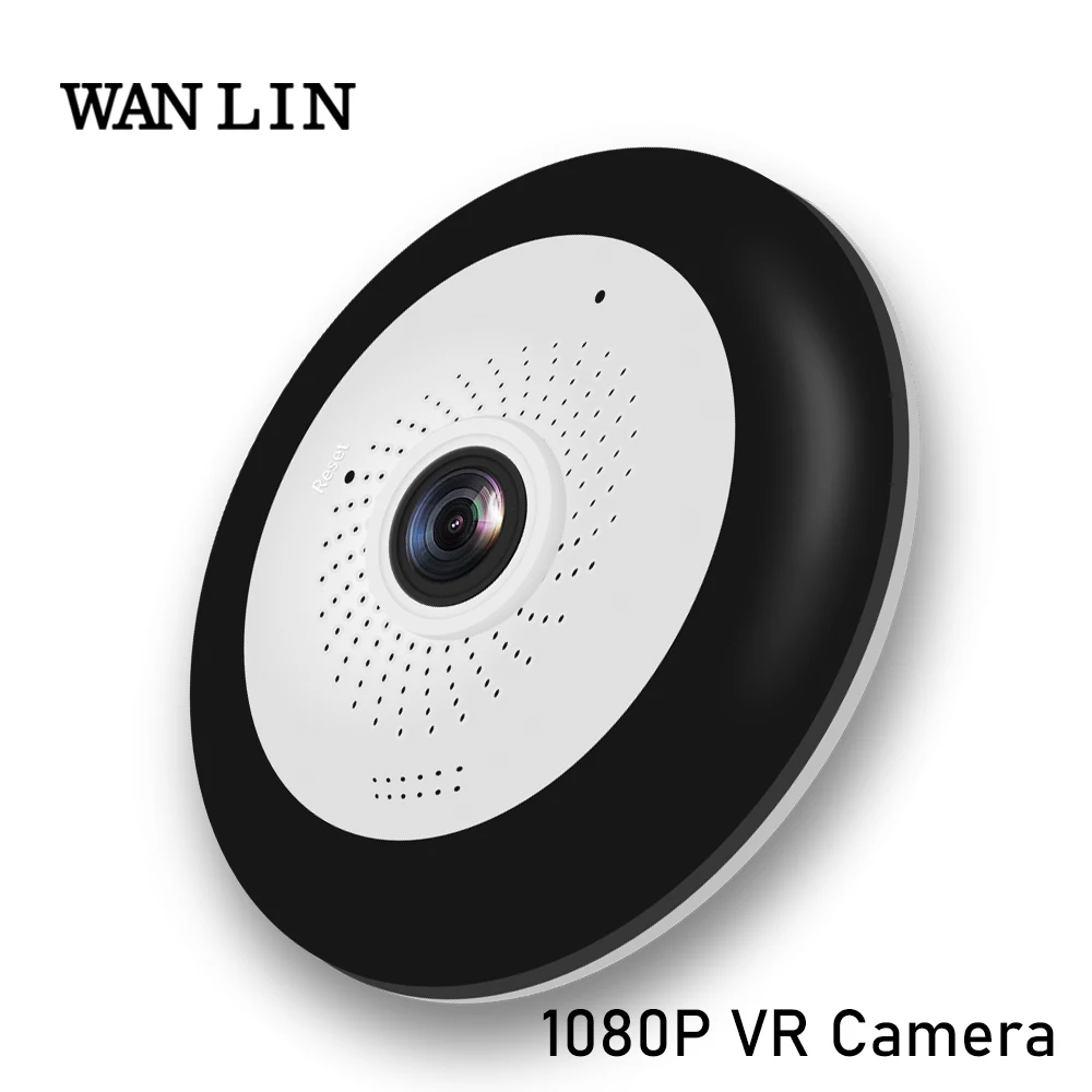 WANLIN рыбий глаз VR 360 градусов панорамная камера HD1080P беспроводная Wifi ip-камера домашняя система видеонаблюдения камера P2P iCsee