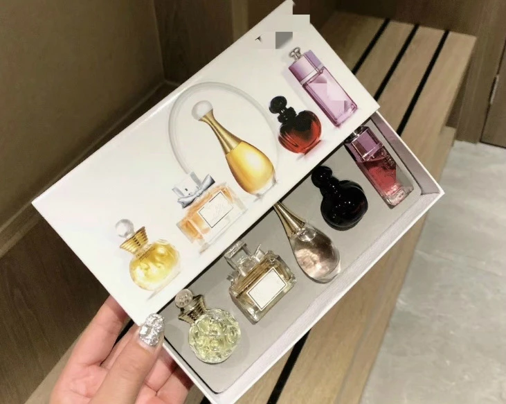 VIP - 5 in 1 Original Perfume For Women Sexy Long Lasting Eau De Q Version With Beautiful Package 1Set Fragrances |