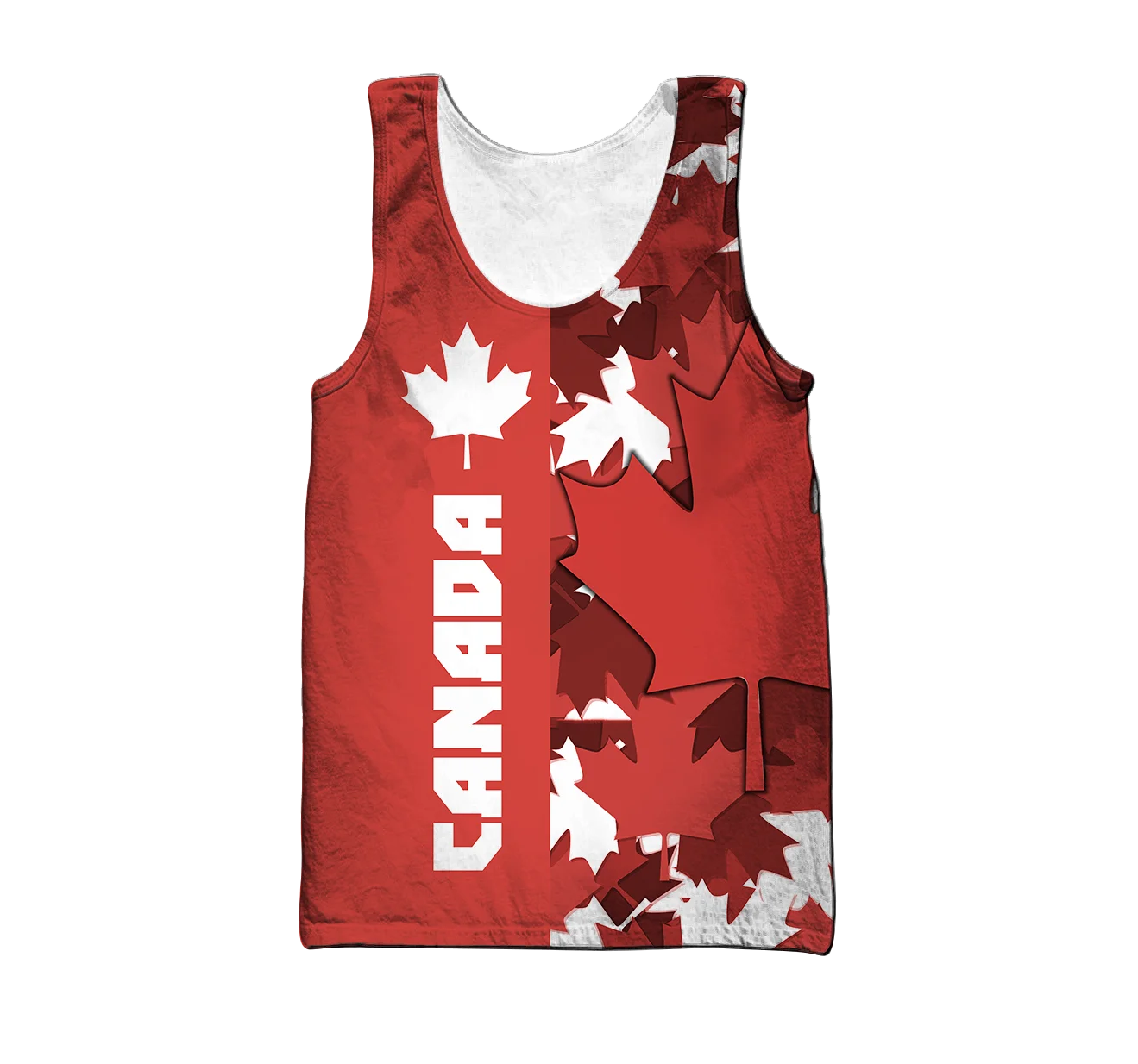 

PLstar Cosmos 3DPrint Newest Canada Custom Name Country Flag Funny Harajuku Streetwear Tank Top Sleeveless Tees Fitness Unisex 1