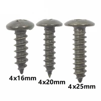 15pcs m4 screws auto car body retainer clips m4 metal rivet 4mm cross self tapping screws