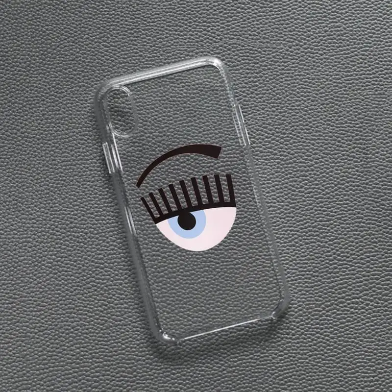 hot ferragnies eyes chiara phone case for iphone 13 11 12 pro max for iphone 7 8 plus x xs max xr se2 transparent soft cover free global shipping