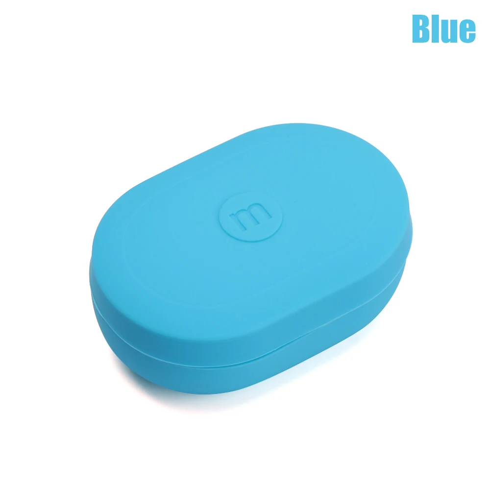 Blue Защитный чехол силиконовый чехол для Xiaomi mi AirDots Youth для Red mi AirDots беспроводные Bluetooth наушники мягкий чехол - Цвет: Blue