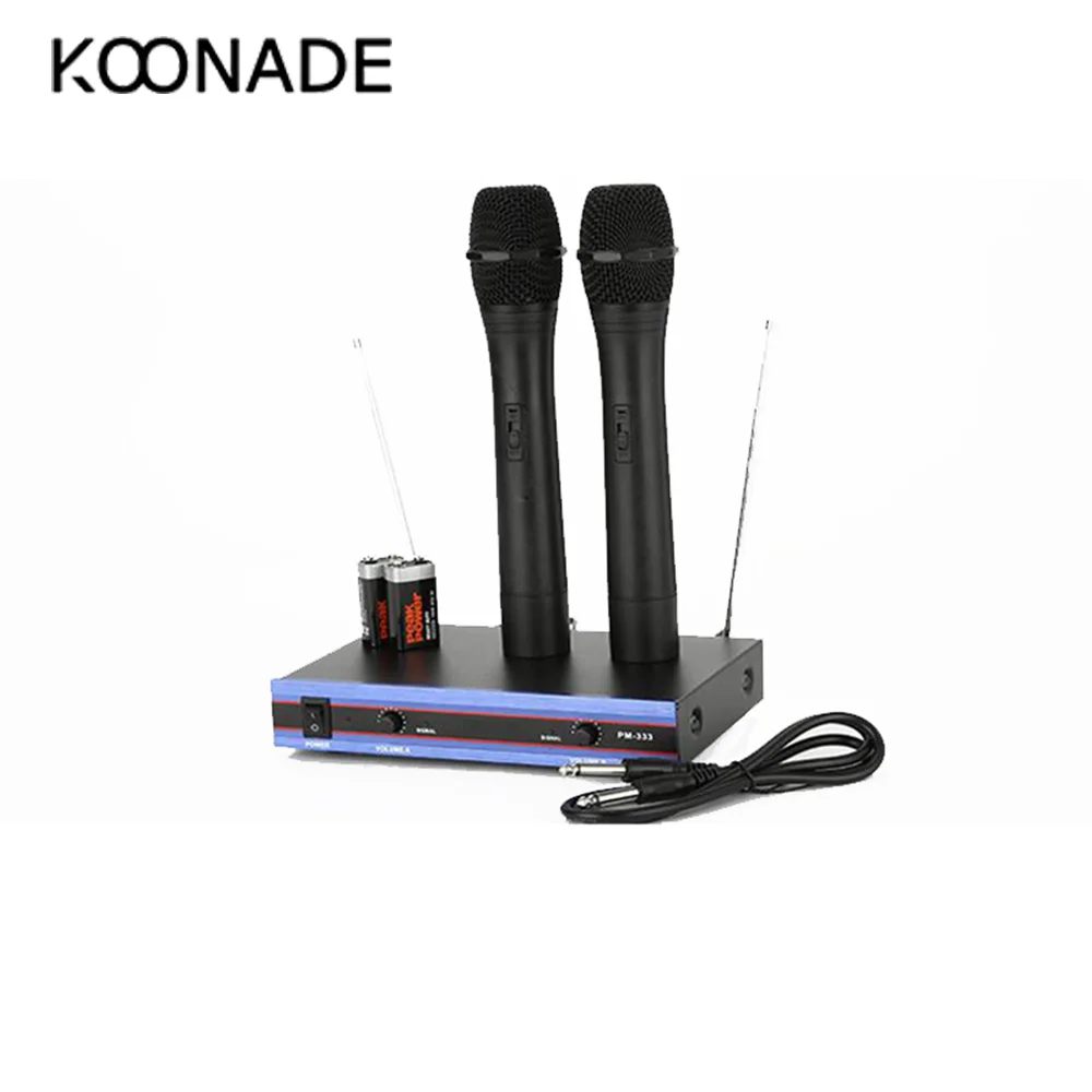 Беспроводной микрофон для домашней аудитории петличный с двумя головками и