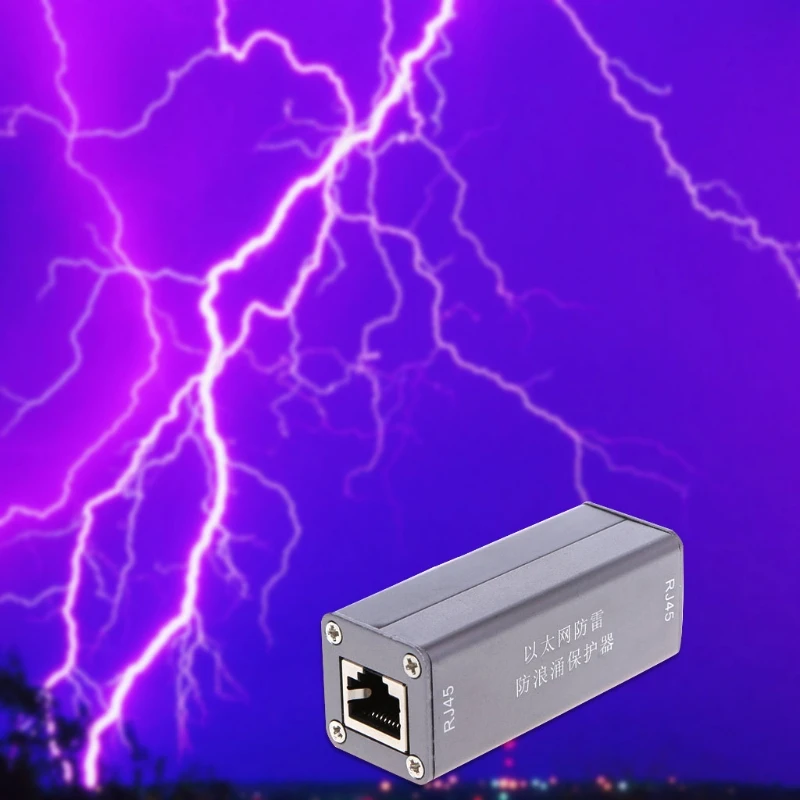 Сетевая карта Ethernet RJ45 устройство защиты от перенапряжения Thunder Lightning|Громоотвод| |
