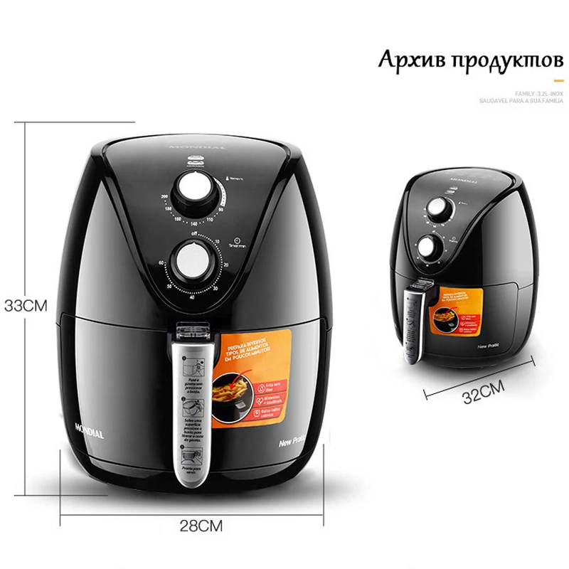 Бытовая электрическая фритюрница большая емкость автоматическая | техника