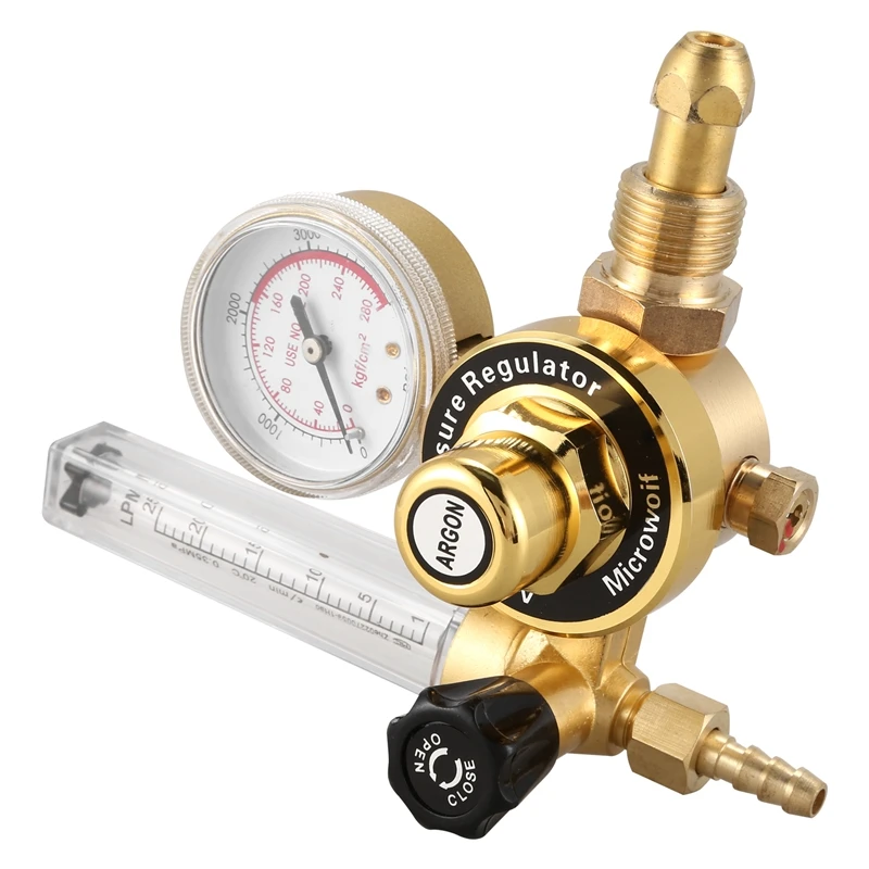 Durable AR Argon CO2 Gauge Pressure Regulator Mig Tig Flow Meter Control Valve Single Step Reducer Welding Gas T | Автомобили и