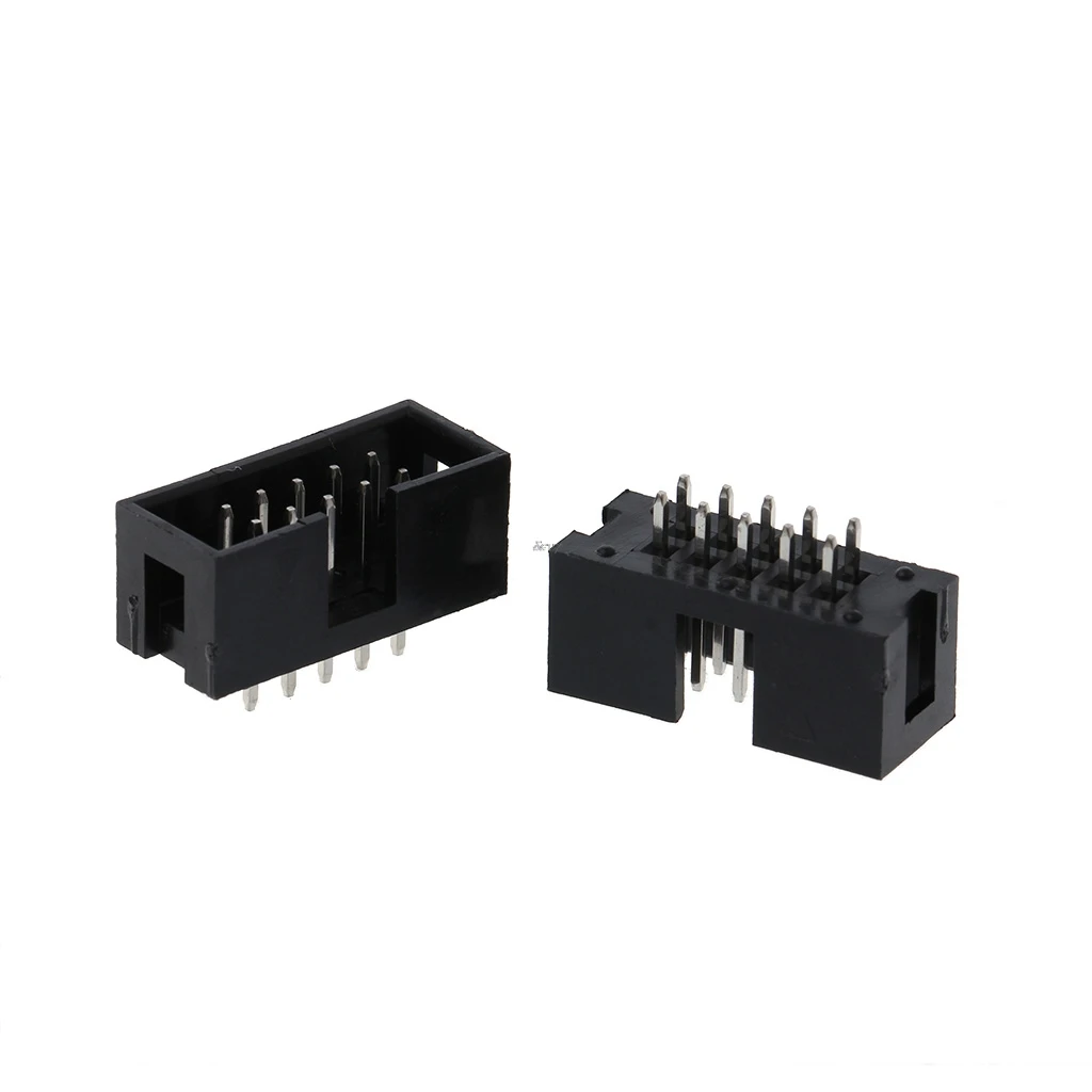 YAM 10 шт. DC3 штырьков 2x5 двухрядный 2 54 мм Шаг прямой штырь папа IDC коробка разъем