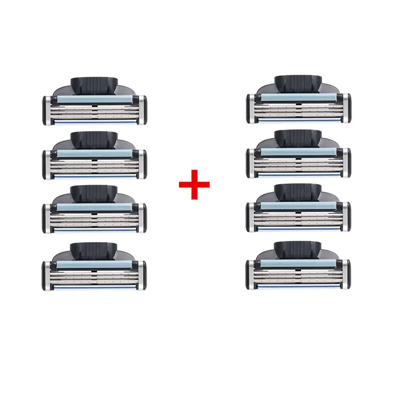 8 шт./лот бритвенное лезвие для мужчин 3 слойные лезвия высококачественные