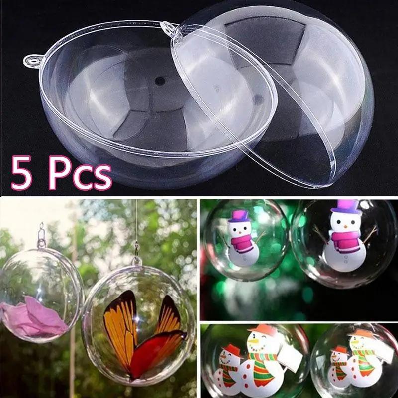 

Christmas Decorations Xmas Decor 8cm Clear