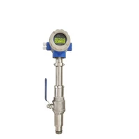 rs485 plug in liquid electromagnetic flowmeter ball valve or flange ball valve digital water flow meters