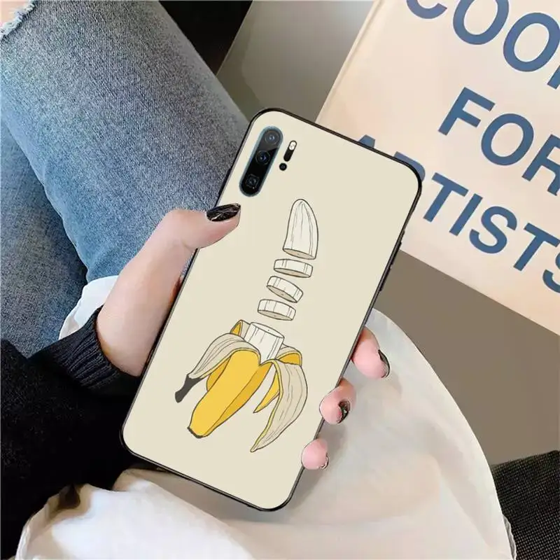 

Fruit Banana Lemon Phone Case For Huawei honor Mate P 9 10 20 30 40 Pro 10i 7 8 a x Lite nova 5t