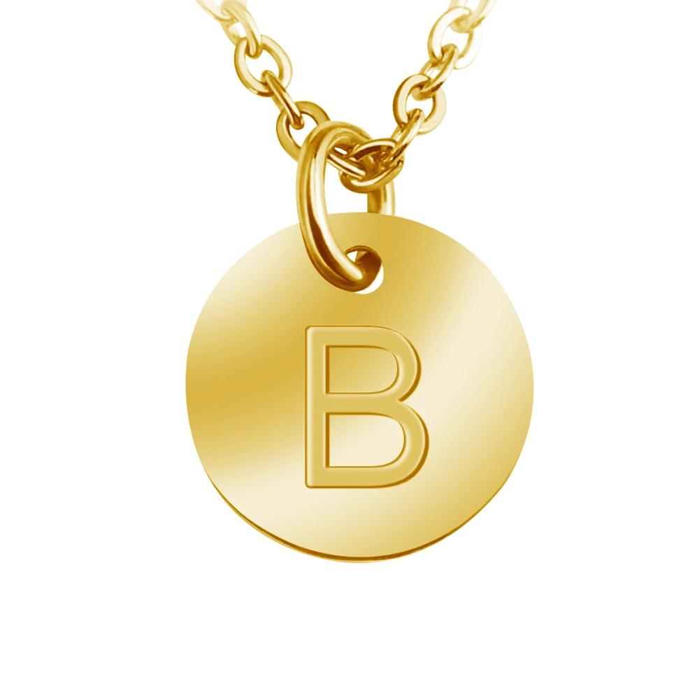 Подвеска MYLONGINGCHARM из розового золота A-Z пробы 12 мм 26 шт. глубокая гравировка