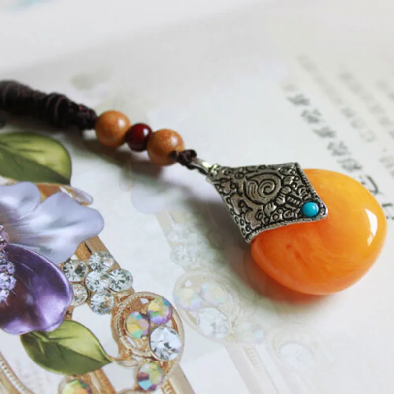 1 шт. антикварная тибетская серебряная подвеска Будды желтая Bodhi бусы для женщин