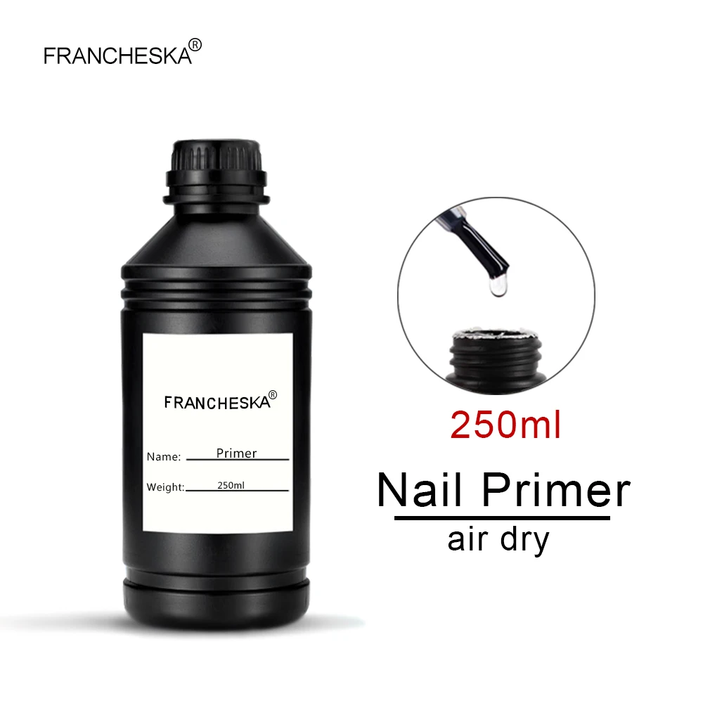 250ml primer 250 мл воздушная сухая грунтовка для ногтей верхняя основа под лак искусство предварительно акриловый не-Кислотный праймер гель Дегидратор ногтей Бондер жидкий желе строитель гель - Цвет: 250ml primer