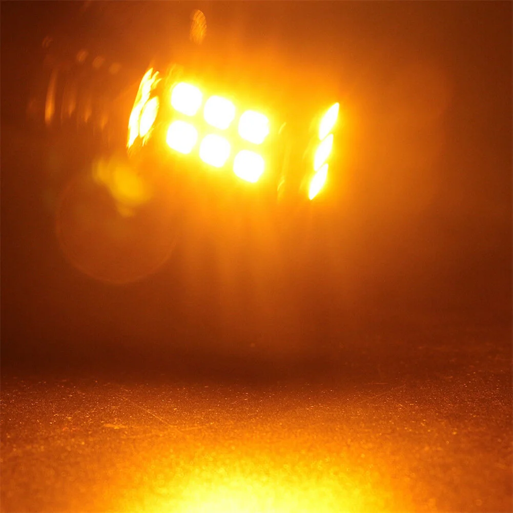 

10Pcs Amber T25 3157 2835 15SMD Canbus LED ERROR FREE Turn Signal Light 12V 24V Parking Lights Daytime Running Brake Lights