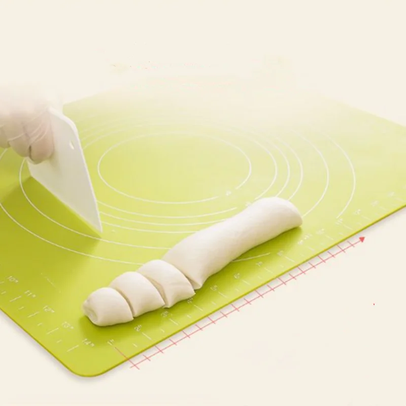 

Large silicone mat thickening kitchen chopping board rolling mat non-stick and panel mat with silk-screen pattern