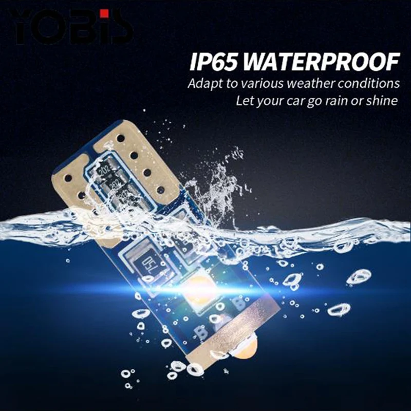 

10Pcs T10 194 168 3030 3SMD Car Interior Reading LED Light Trunk License Plate Light Bulbs Signal Wedge Lamp Parking Lights