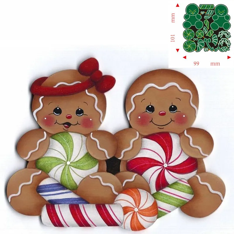 

Metal Cutting Dies Gingerbread Man Scrapbooking Paper Cards Decorative Craft Embossing