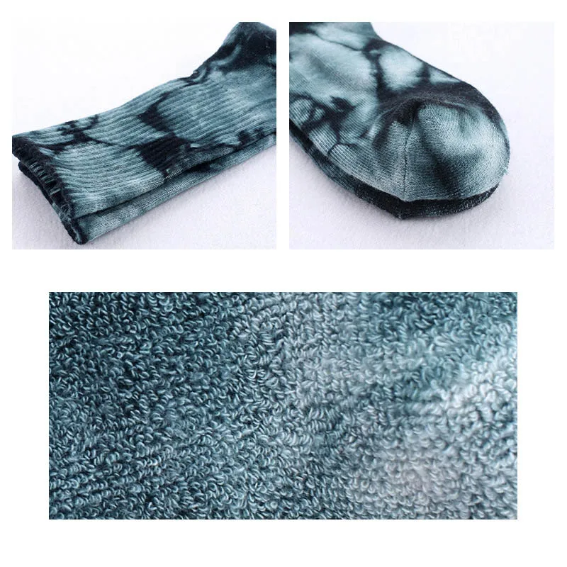 Индивидуальные мраморные полосатые хлопковые носки хараюку крутые для