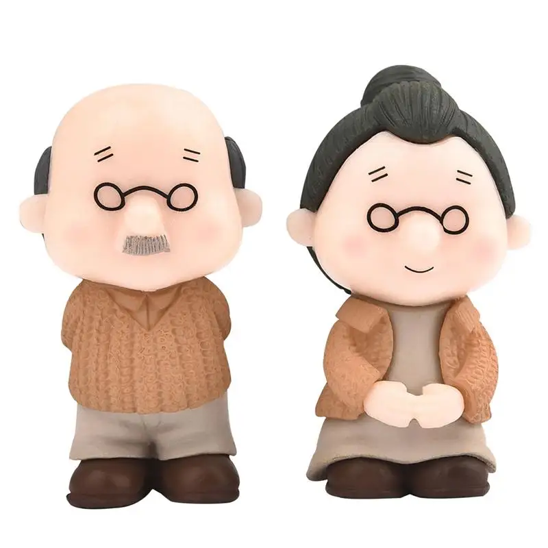 1 пара фигурок дедушка старая DIY мини-Сказочный Сад кукла с узором подарок для