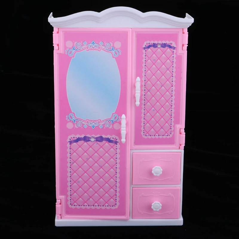 

1/6 Scale Doll Wardrobe Closet Model Toy Simulation Mini Dolls House Room Furniture 12Inch Dolls 1/6 Action Figures
