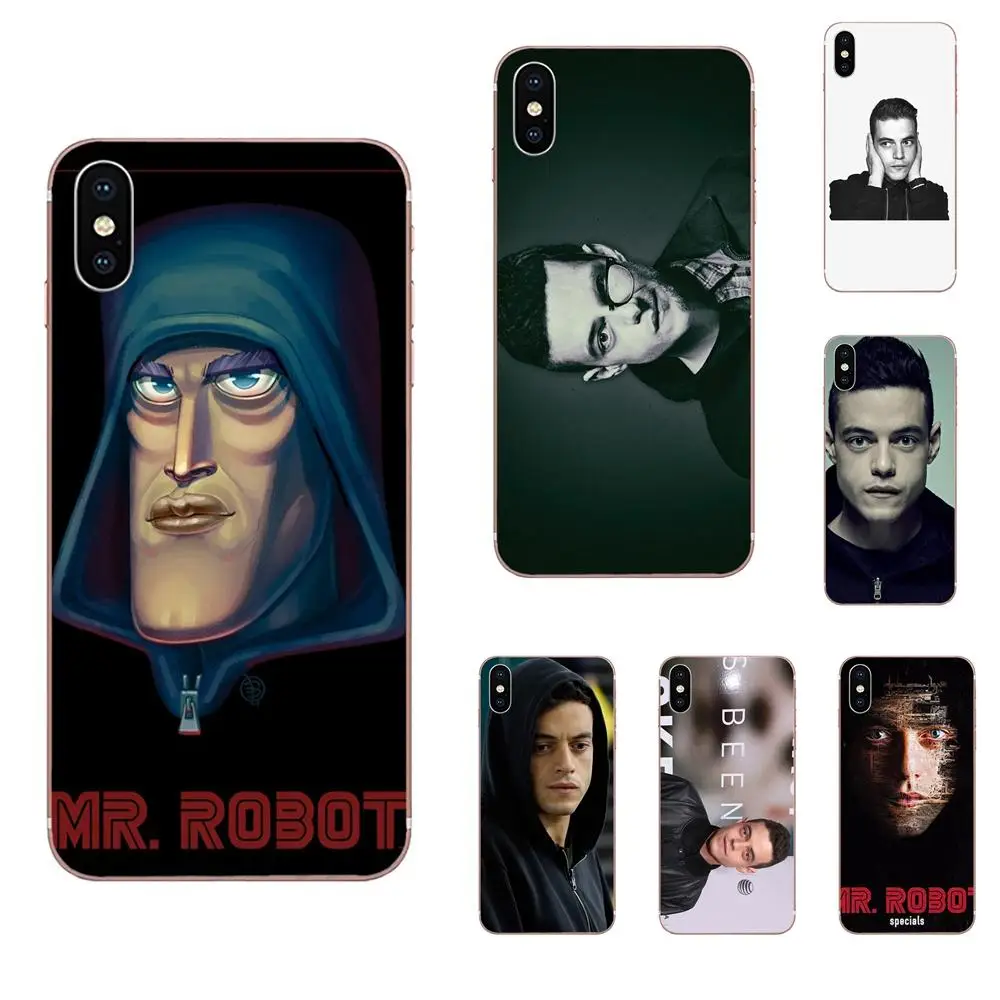 Мягкие чехлы для мобильных телефонов Mr Robot Rami Malek Apple iPhone 4 4s 5 5C 5S SE 6 6S 7 8 Plus X XS Max