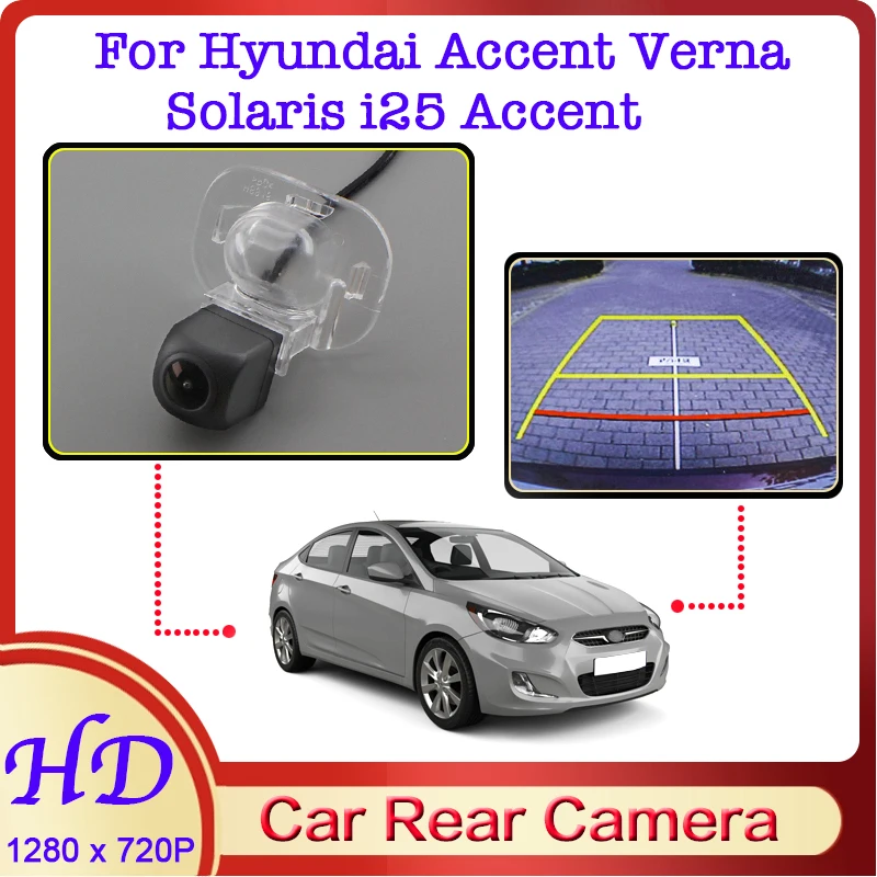 

Car Reverse Image Fisheye CAM For Hyundai Accent Verna Solaris i25 Accent 2011~2017 Night Vision HD Rear View BackUp 720P Camera