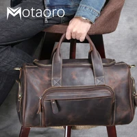 men travel bags man outdoor genuine leather luggage bag new fashion designer business trip bag male coffee black bolsa de viaje