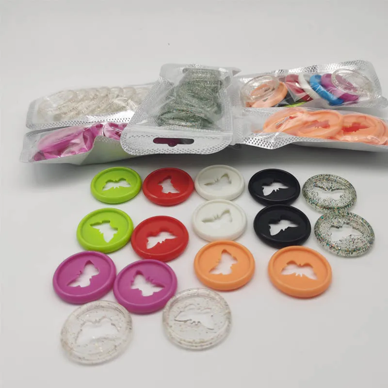 

10Pcs/Lot 28MM Colorful ButterflyMushroom Hole Binding Disc Disc Binding Plastic DIY 360 Degree Buckle Binding Office Supplies