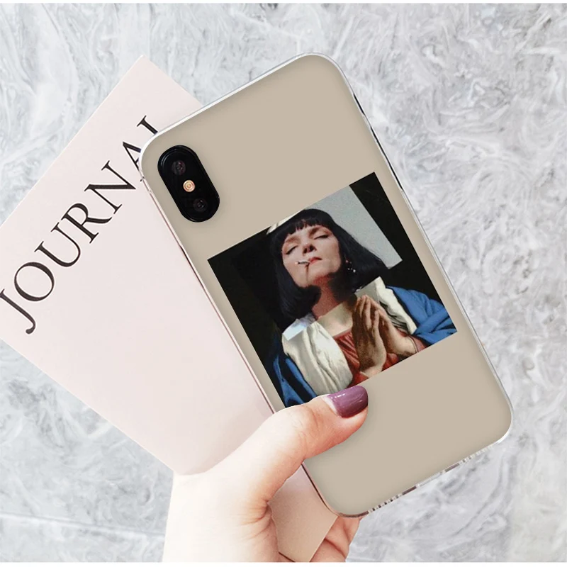 Отличный художественный эстетический чехол из мягкого ТПУ для iPhone 5 5S 6 6S 7 8 Plus X Xs