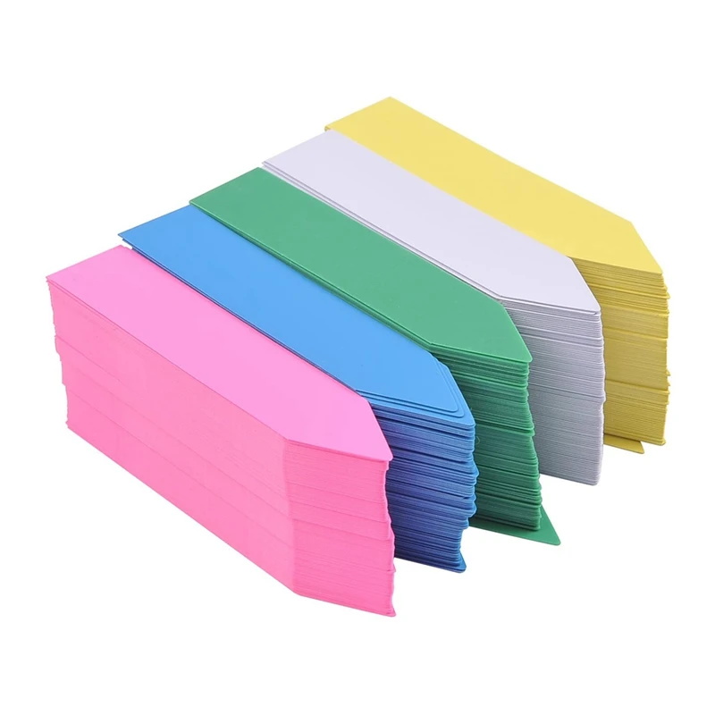 

1000 шт. 2 дюймов пластиковые этикетки для растений завод Детский сад Этикетки ставки горшок маркер завод сад теги мульти-Цвет