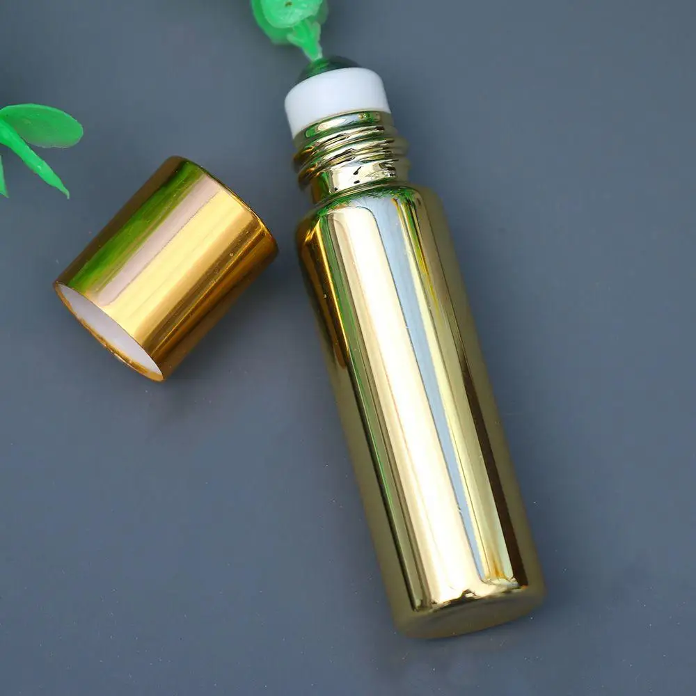 2 шт. 5 мл металлический роликовый флакон для духов маленькая стеклянная