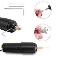 1set mini electric drill handheld with 2 drills for diy jewelry making epoxy resin crafts pearl 5v usb cable hand drill kit tool