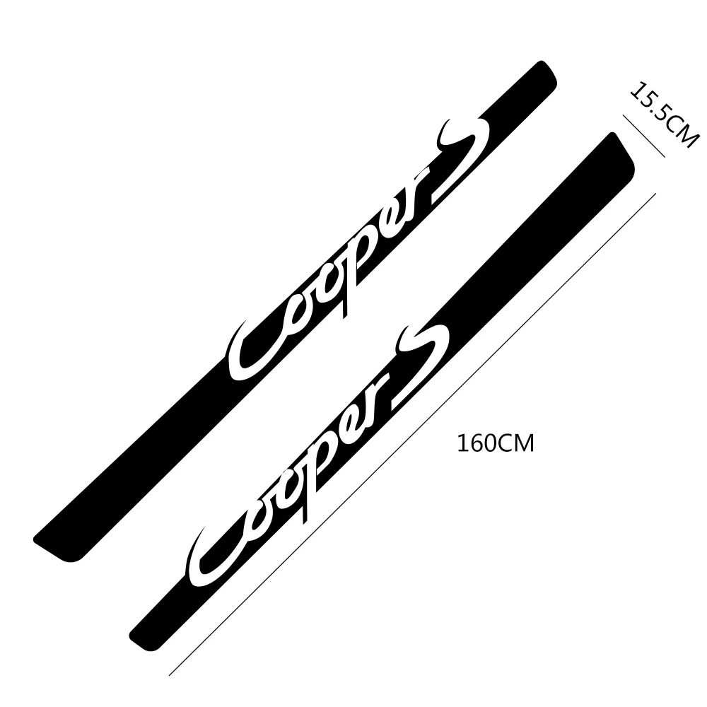 

2PCS Car Styling Side Stripe Stickers For Mini Cooper R56 R57 R58 R50 R52 R53 R59 R61 R60 F60 F55 F56 F54 Vinyl DIY Accessories