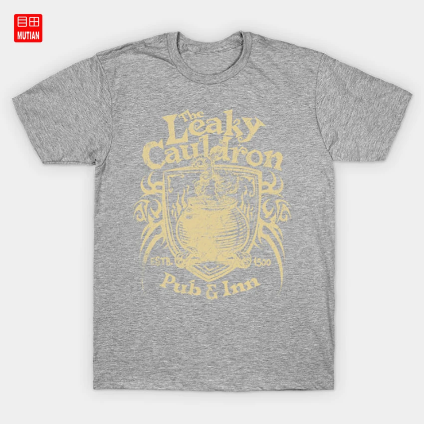Футболка с надписью The Leaky Cauldron Wand Owl Malfoy Ron Weasley Hermione Snape Hogsmeade London британская
