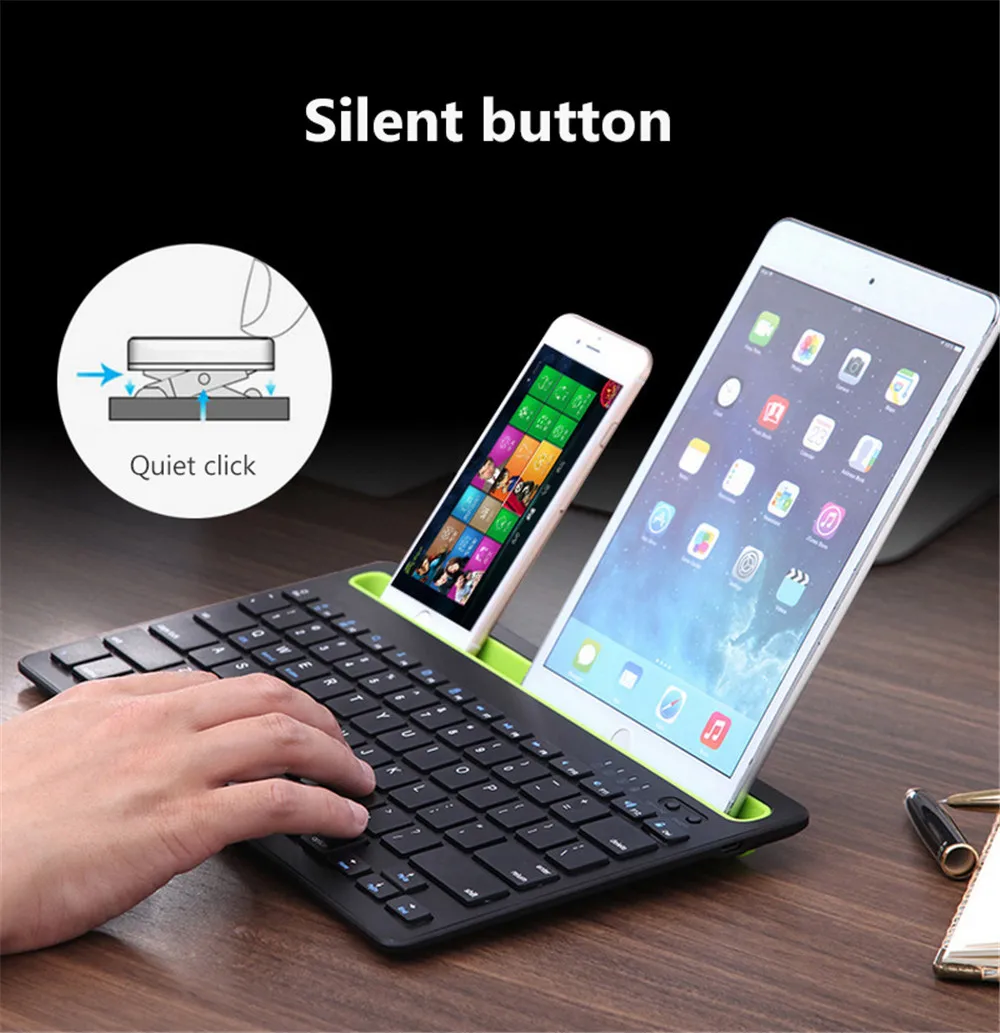 Портативная Беспроводная Bluetooth клавиатура мини планшет клавиатура для iPad 2/3/4 Air 1 2 Новинка Pro 9,7 дюймов Mini 1 2 3 4 5 подставка